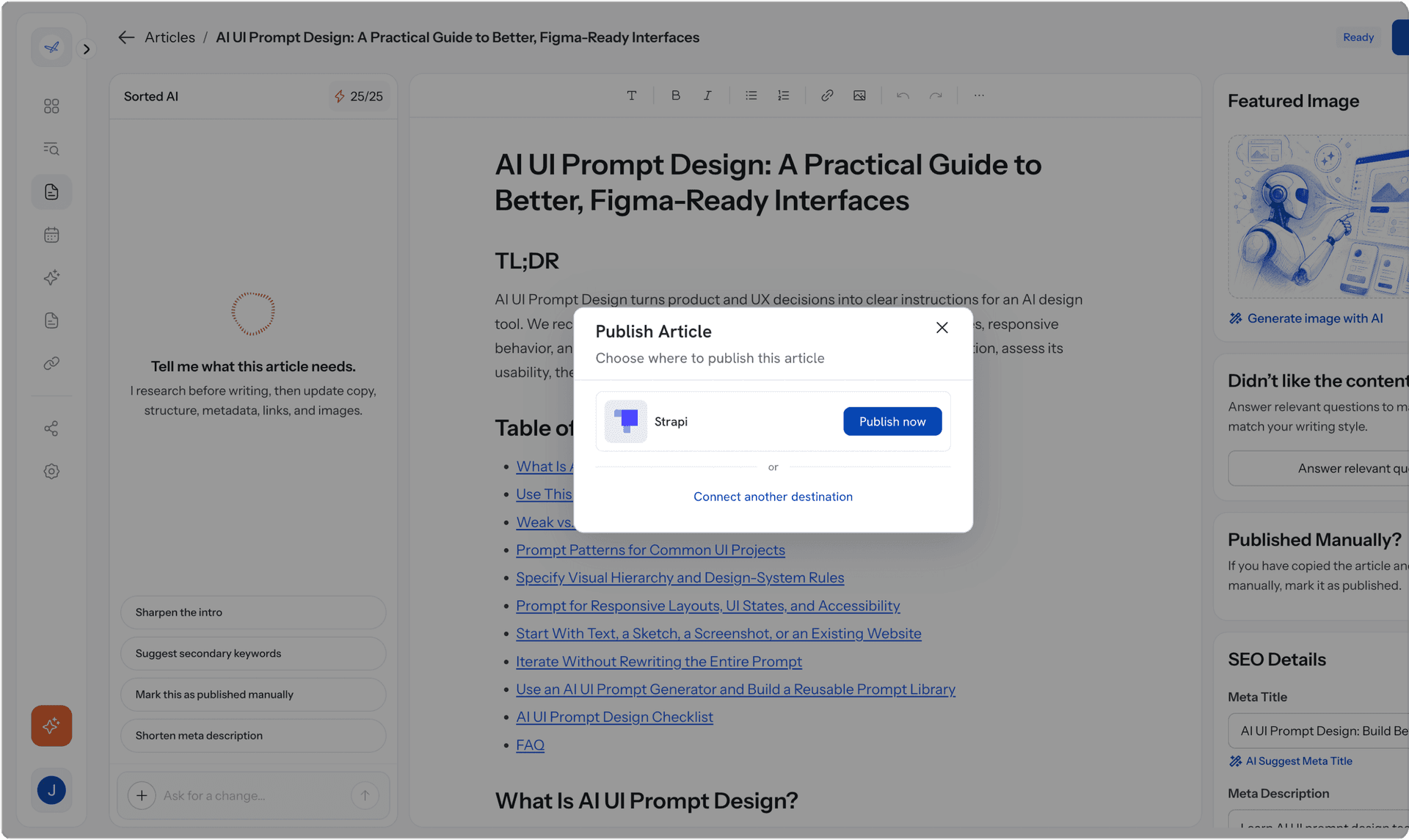Articles start publishing automatically