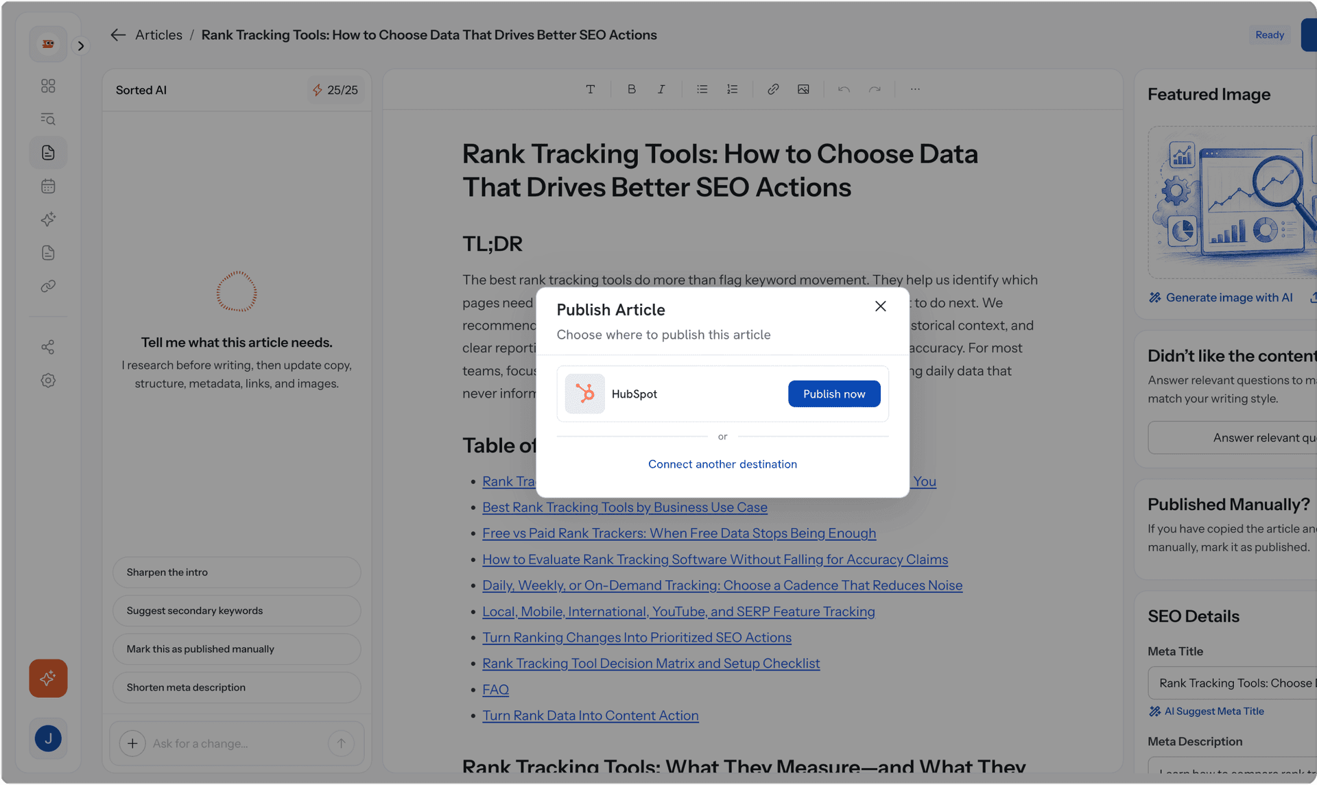 Articles start publishing automatically