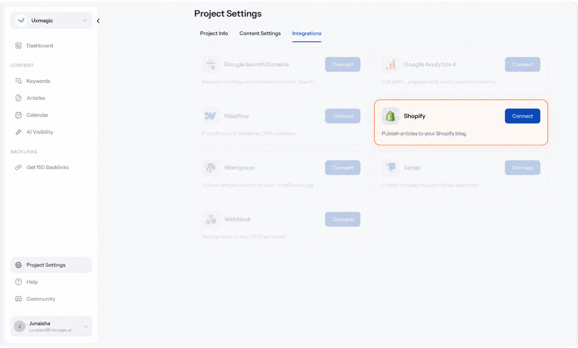 Connect Your Shopify Account